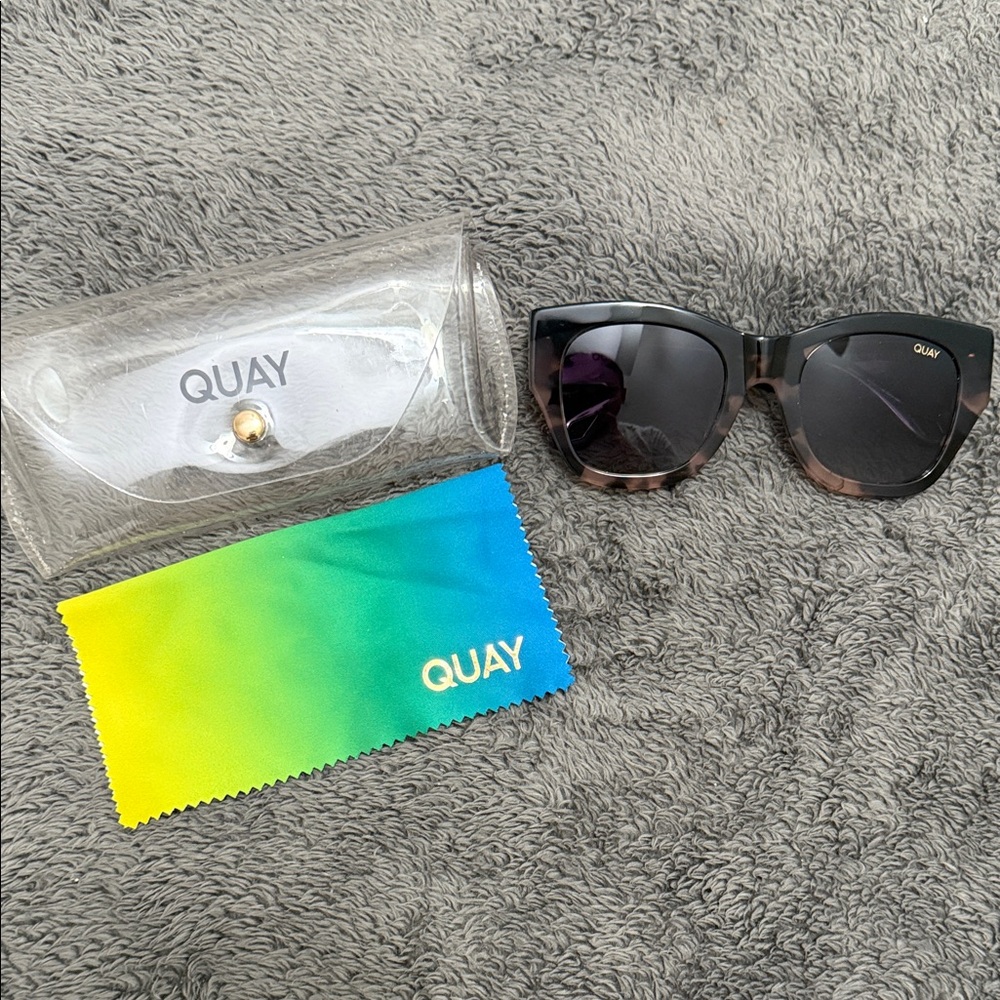 Quay Australia Black and Tortoiseshell Sunglasses